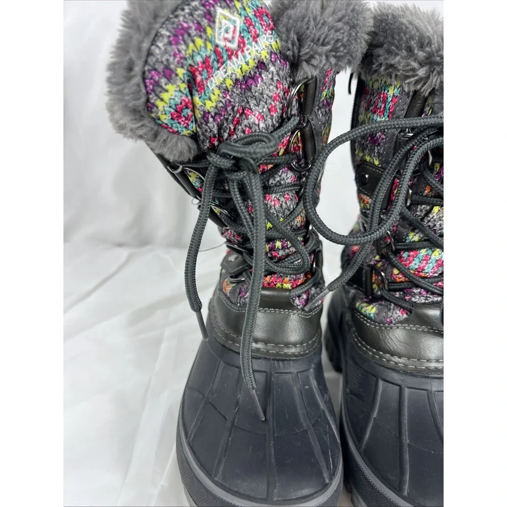 Dream Pairs Girls Size 11  Snow Boots Waterproof‎ Warm Cozy Anti-slip
